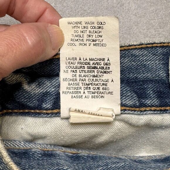 Vintage American Eagle Jeans Men 36x32 Boot Cut Jeans Light Distressed Paint Y2K - Picture 6 of 13